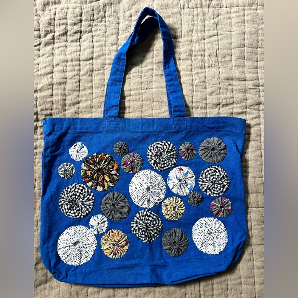 💙 Tote Bag with Yo-yos ! 💙 - Picture 6 of 17